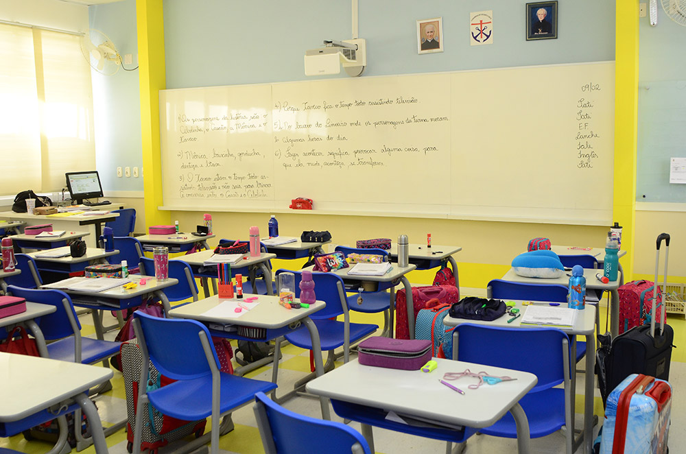 Matéria / Aula de Geografia na Sala Maker - Colégio Notre Dame de